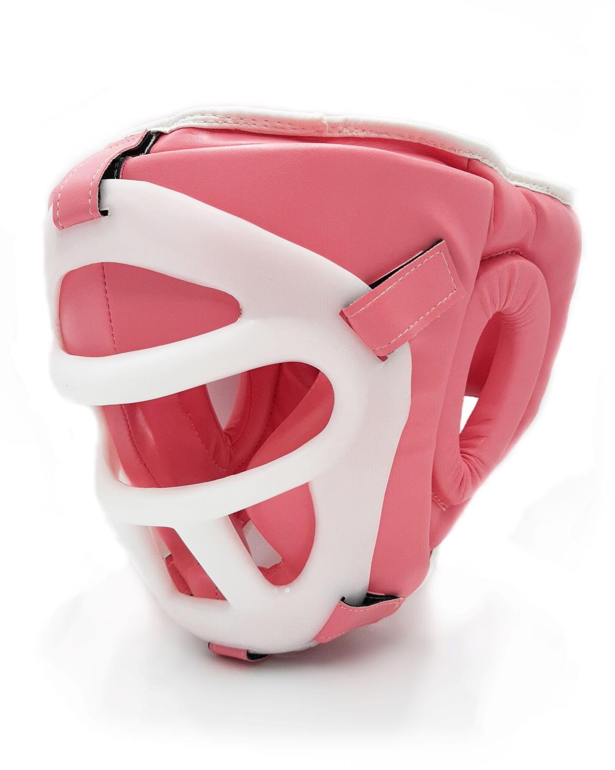 Kask bokserski Evolution Professional Equipment z maską Pink