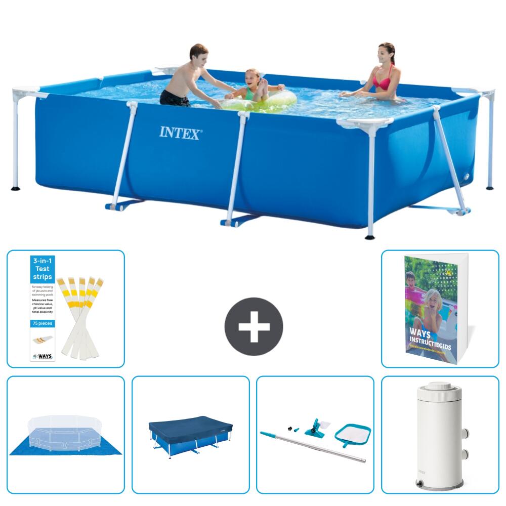 INTEX Basen ze stelażem Prostokątny - 300x200x75 cm - 7-częściowy S119