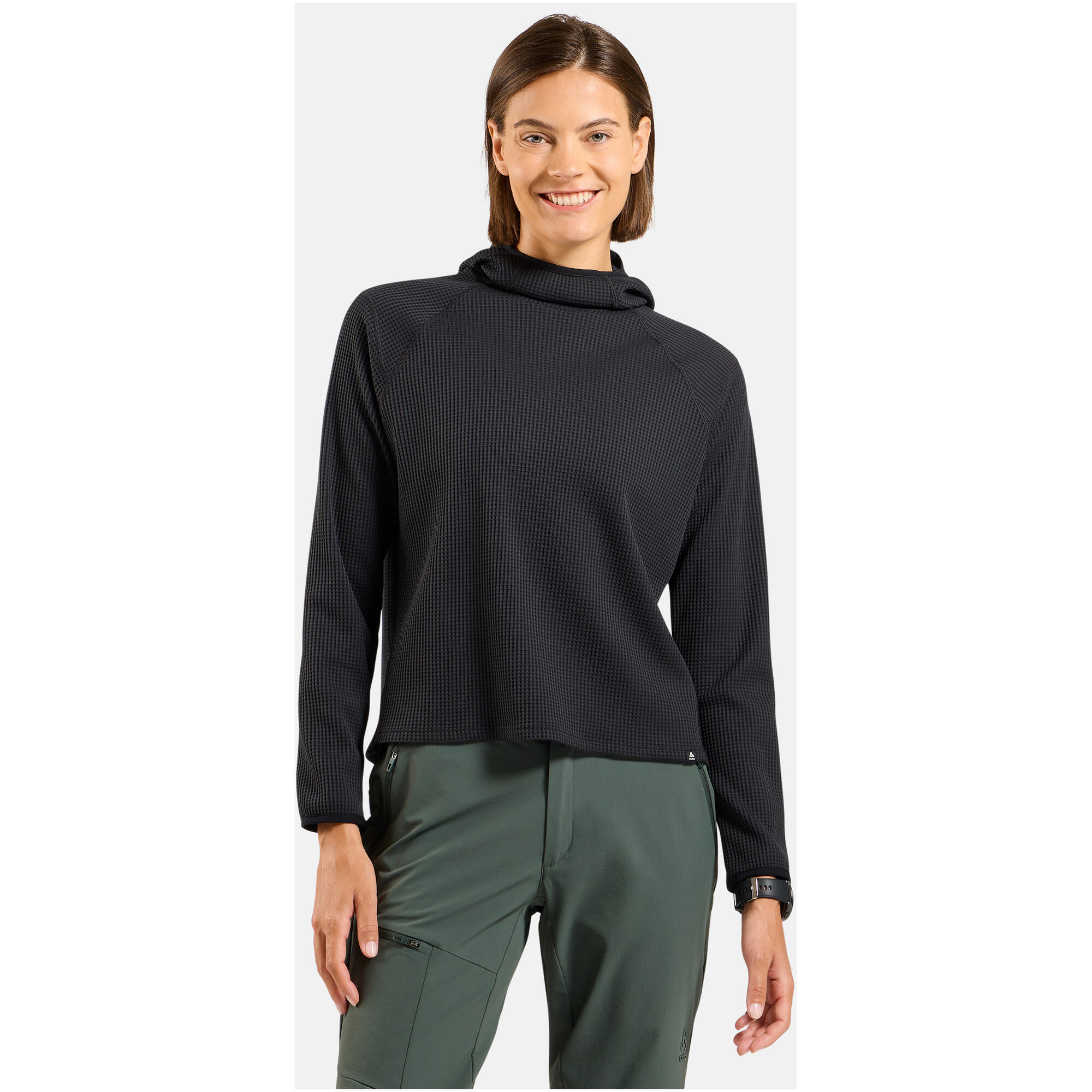 Bluza z kapturem Odlo Mid layer hoody CUBIC