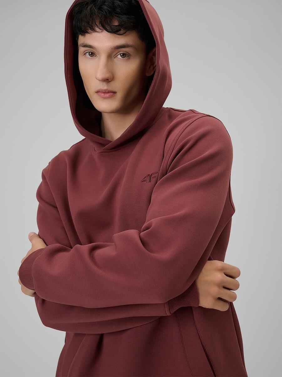Bluza dresowa regular z kapturem męska 4F 4FRSS26TSWSM2793