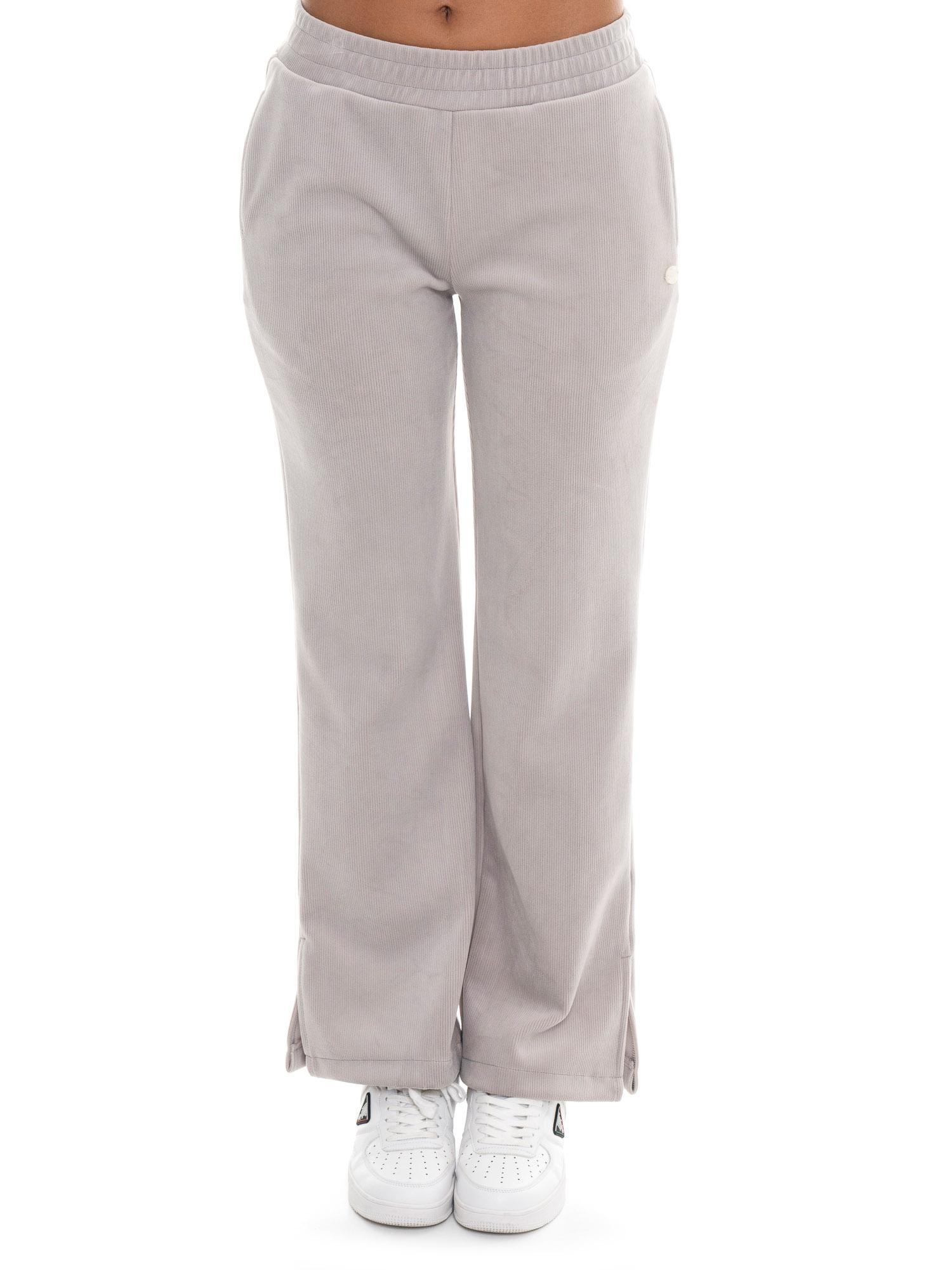 Leone 1947 Glam Winter Damen Palazzohose aus gestreiftem Samt