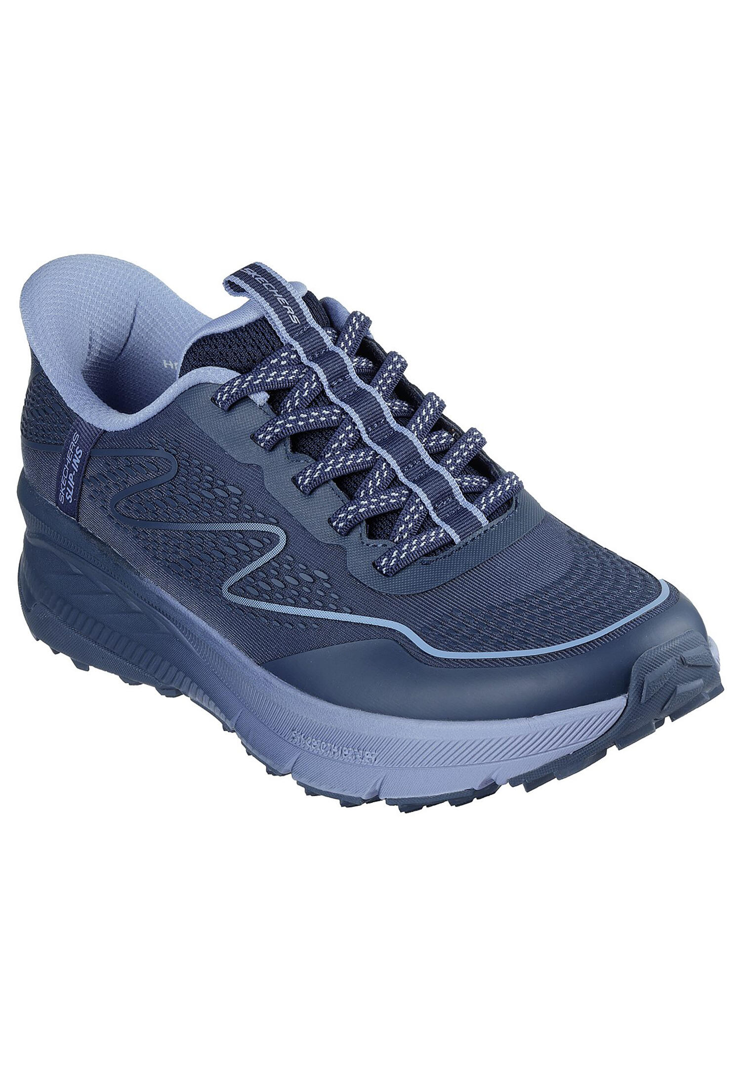 Buty SKECHERS SLIP-INS SWITCH BACK Niebieski