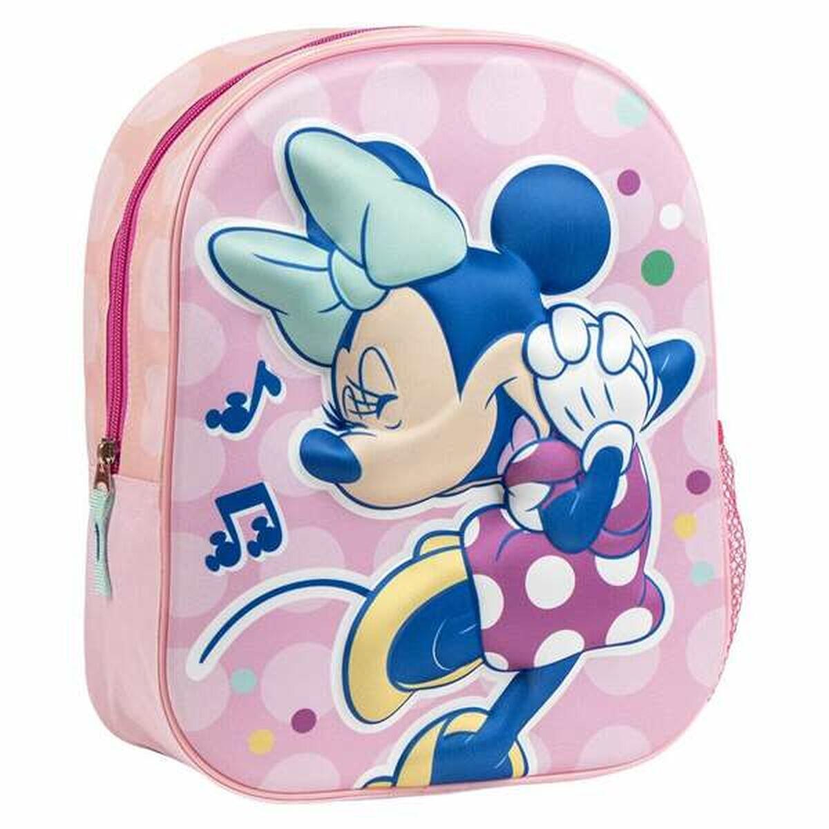 Plecak szkolny 3D Minnie Mouse Różowy