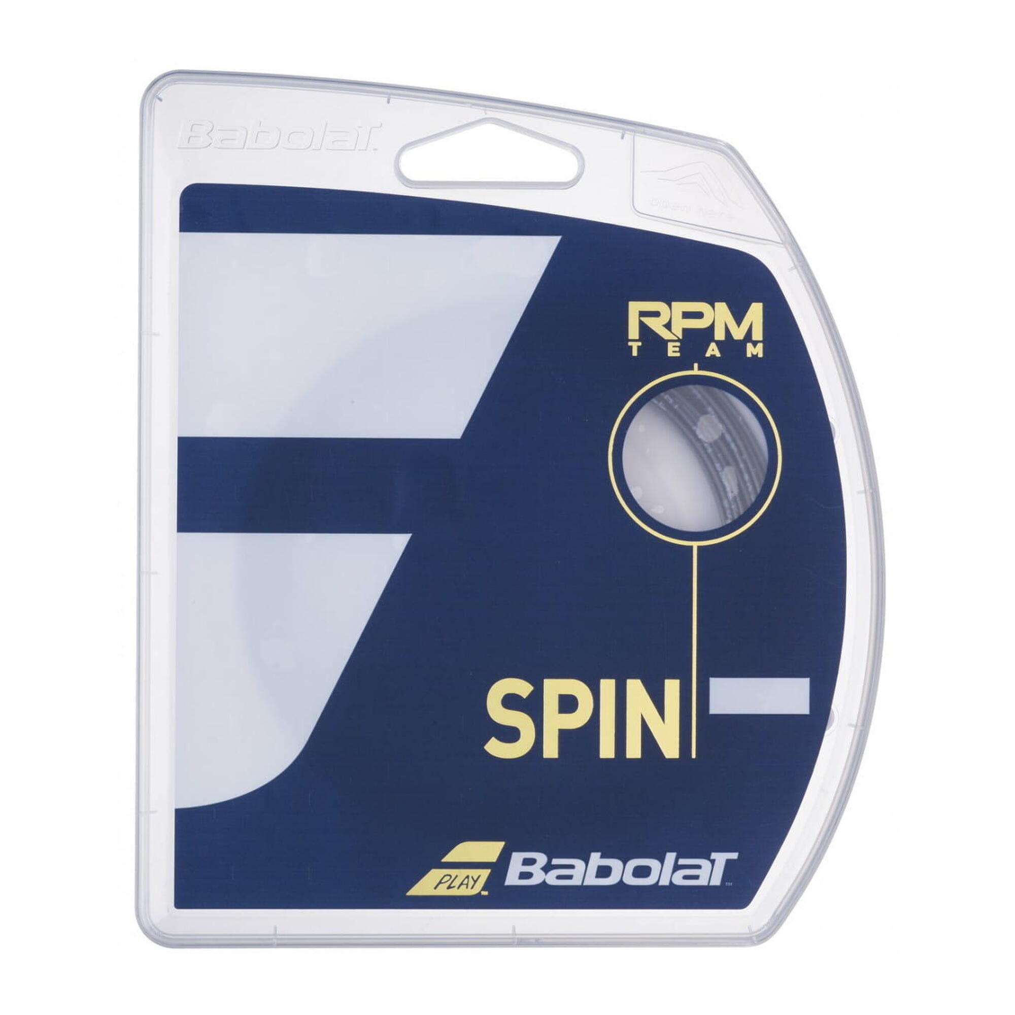 Naciąg tenisowy Babolat RPM Team Spin set. 12 m. black 1,30 mm