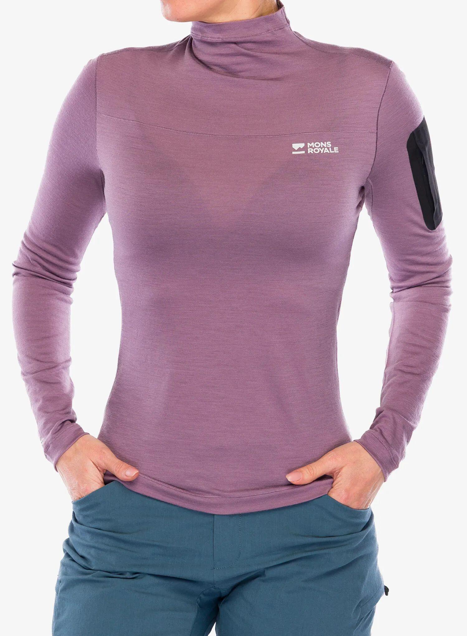 Longsleeve damski Mons Royale Diversion Merino Mock Neck Long Sleeve