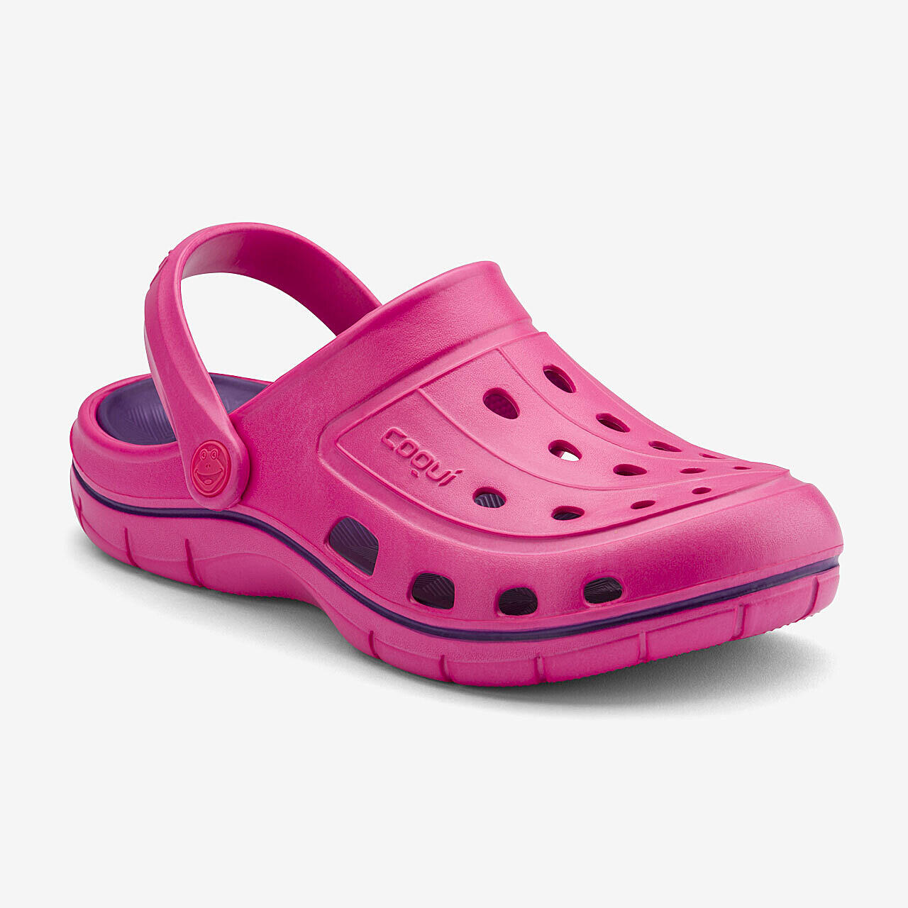 Chodaki damskie Coqui Jumper, drewniane, różowe, rozmiar 36.