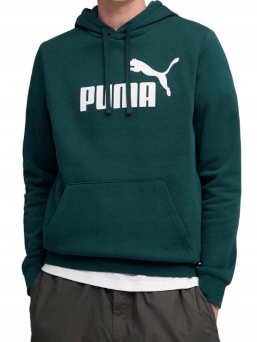 Bluza na co dzień Męska Puma Z Kapturem Kangurka Bawełniana Sportowa Dresy