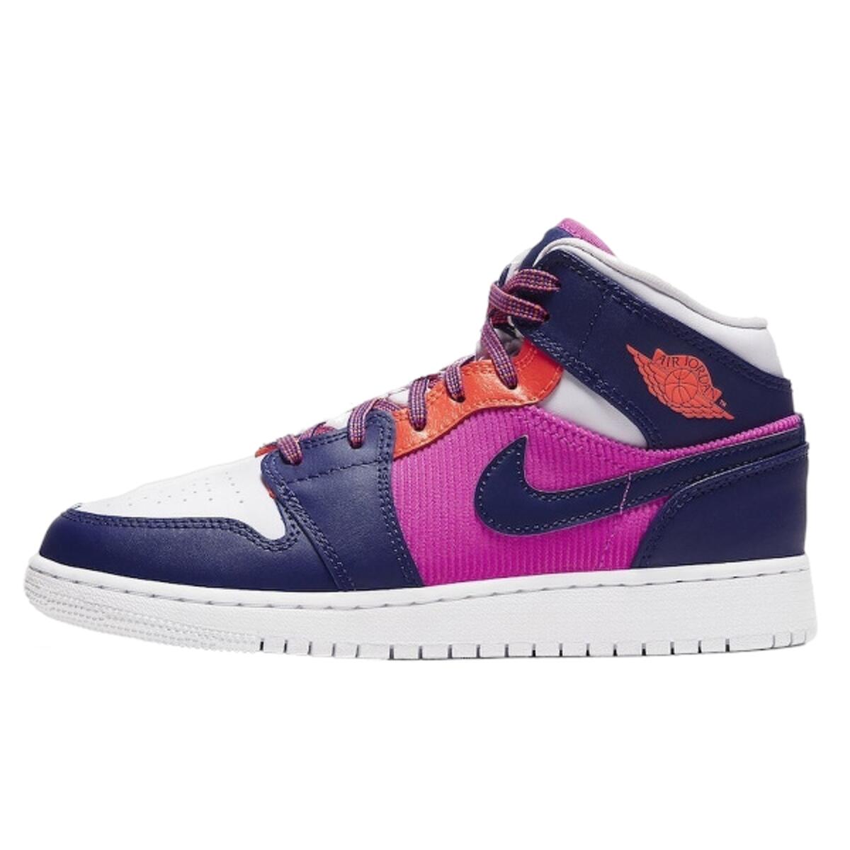 Buty do chodzenia dla dorosłych Air Jordan 1 Mid Fire Pink Barely Grape