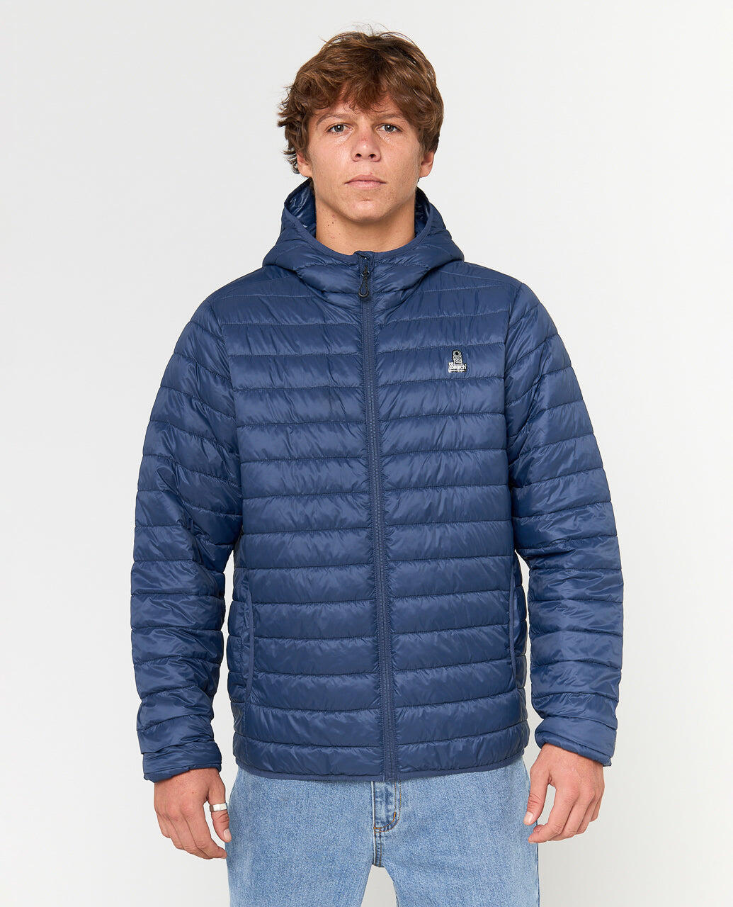 Rip Curl Anti Series Search Puffer Hood - Light Navy