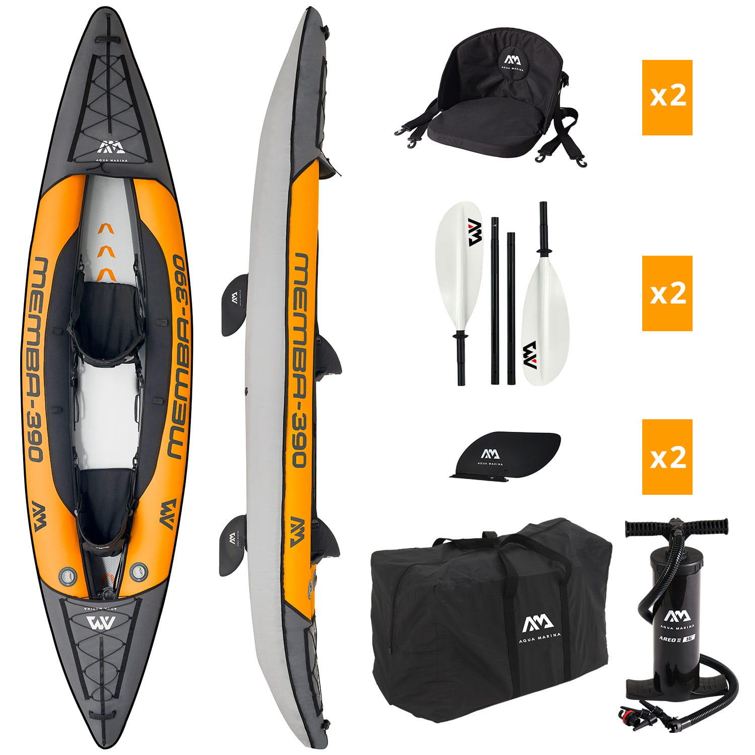 Kajak pompowany Aqua Marina Memba 12'10 ME-390