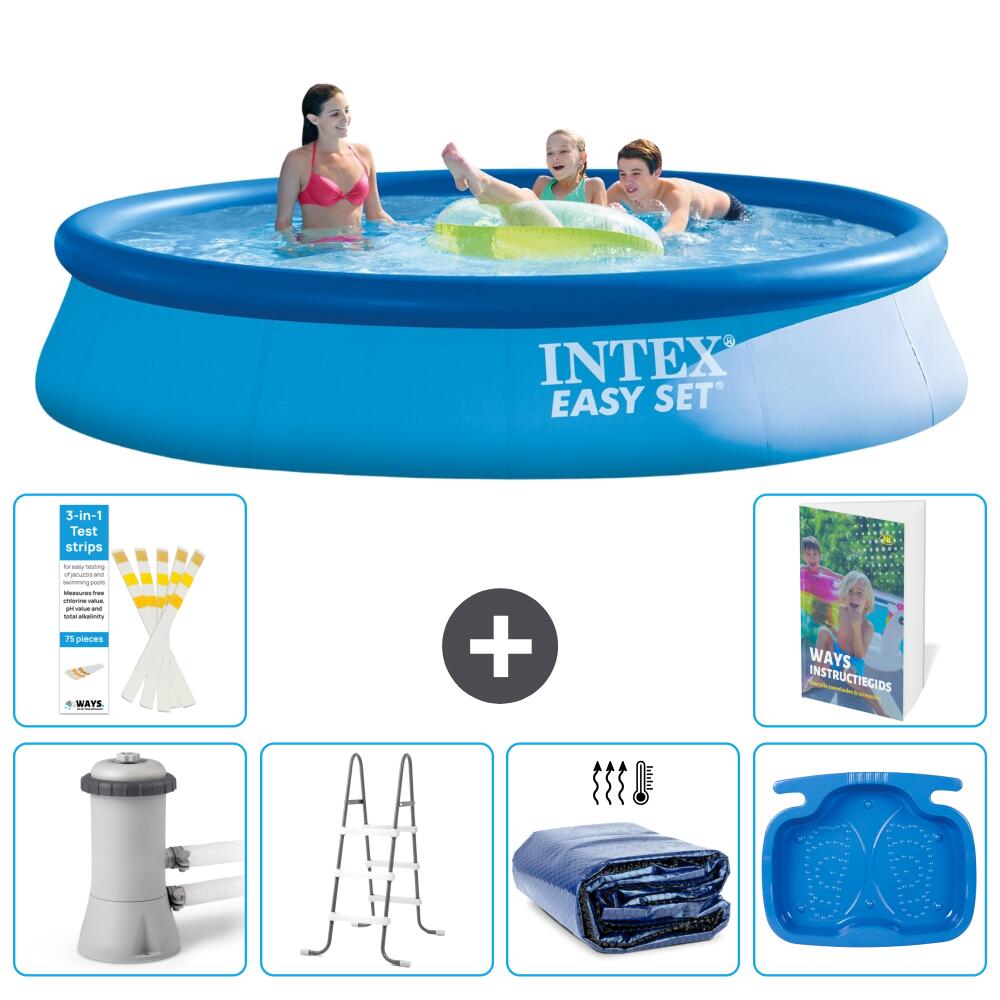 INTEX Basen Easy Set Okrągły - 396x84 cm - 7-częściowy S318