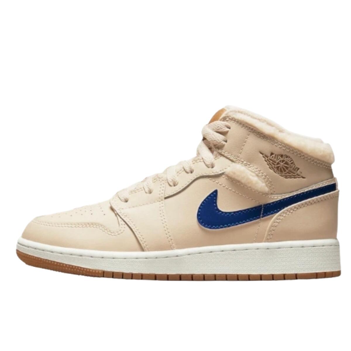 Buty do chodzenia dla dorosłych Air Jordan 1 Mid Fleece Pearl White