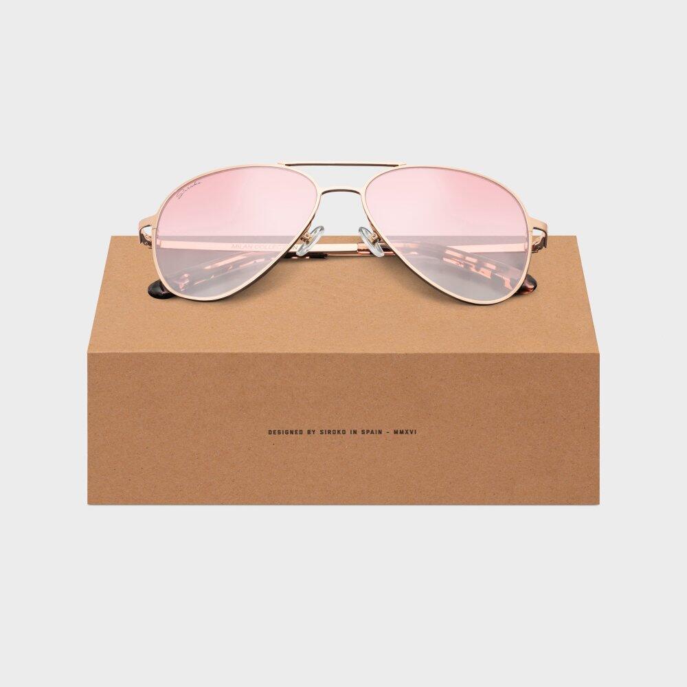 Okulary typu aviator ze stali nierdzewnej Lifestyle Siroko San Siro