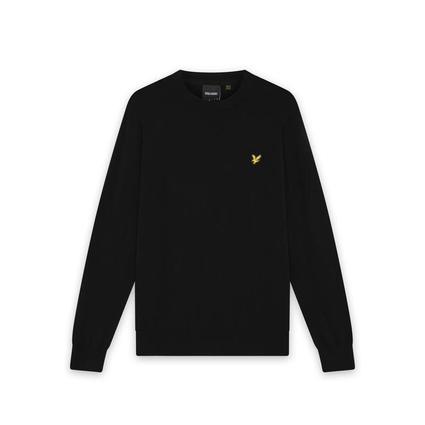 Sweter z okrągłym dekoltem z bawełny merino Lyle & Scott
