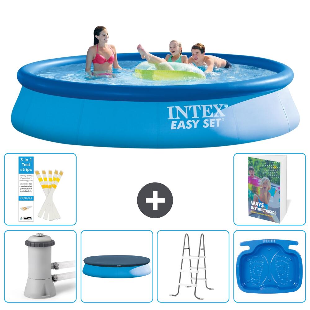 INTEX Basen Easy Set Okrągły - 396x84 cm - 7-częściowy S314