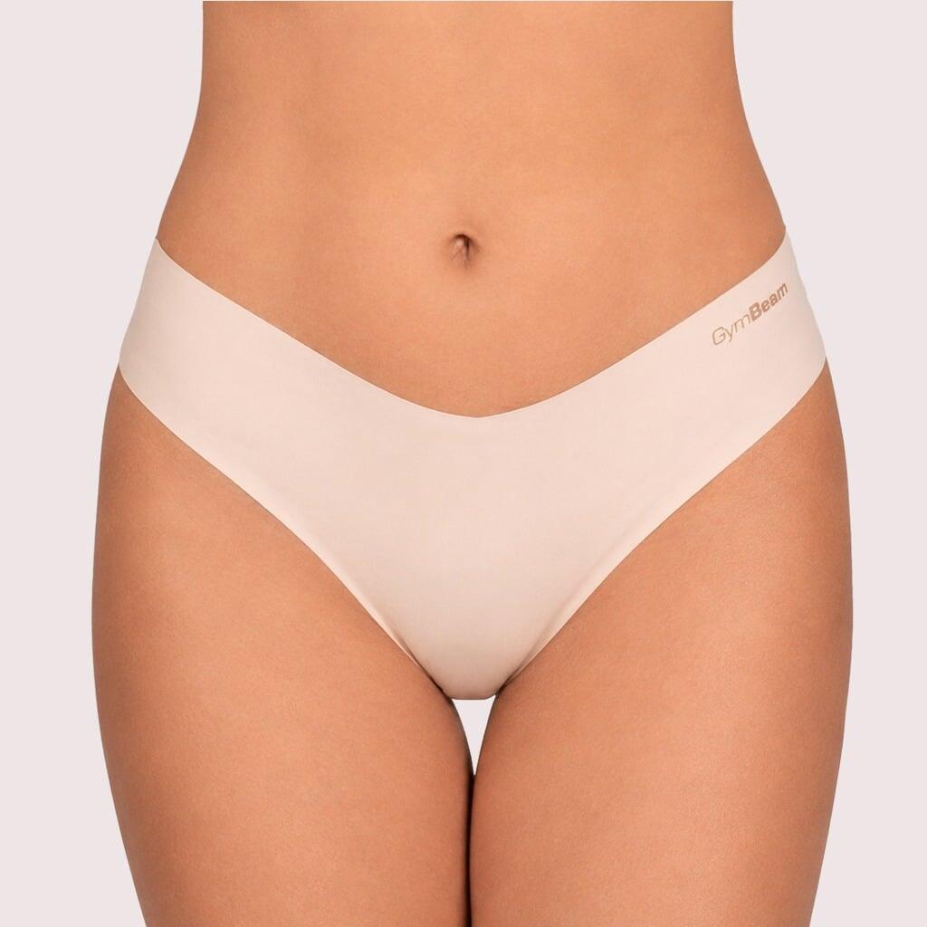 Figi damskie bezszwowe beżowe Comfy 3Pak