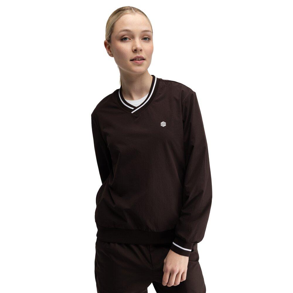 Damska przeciwwiatrowa bluza golfowa Siroko Stinger-W Dark Brown