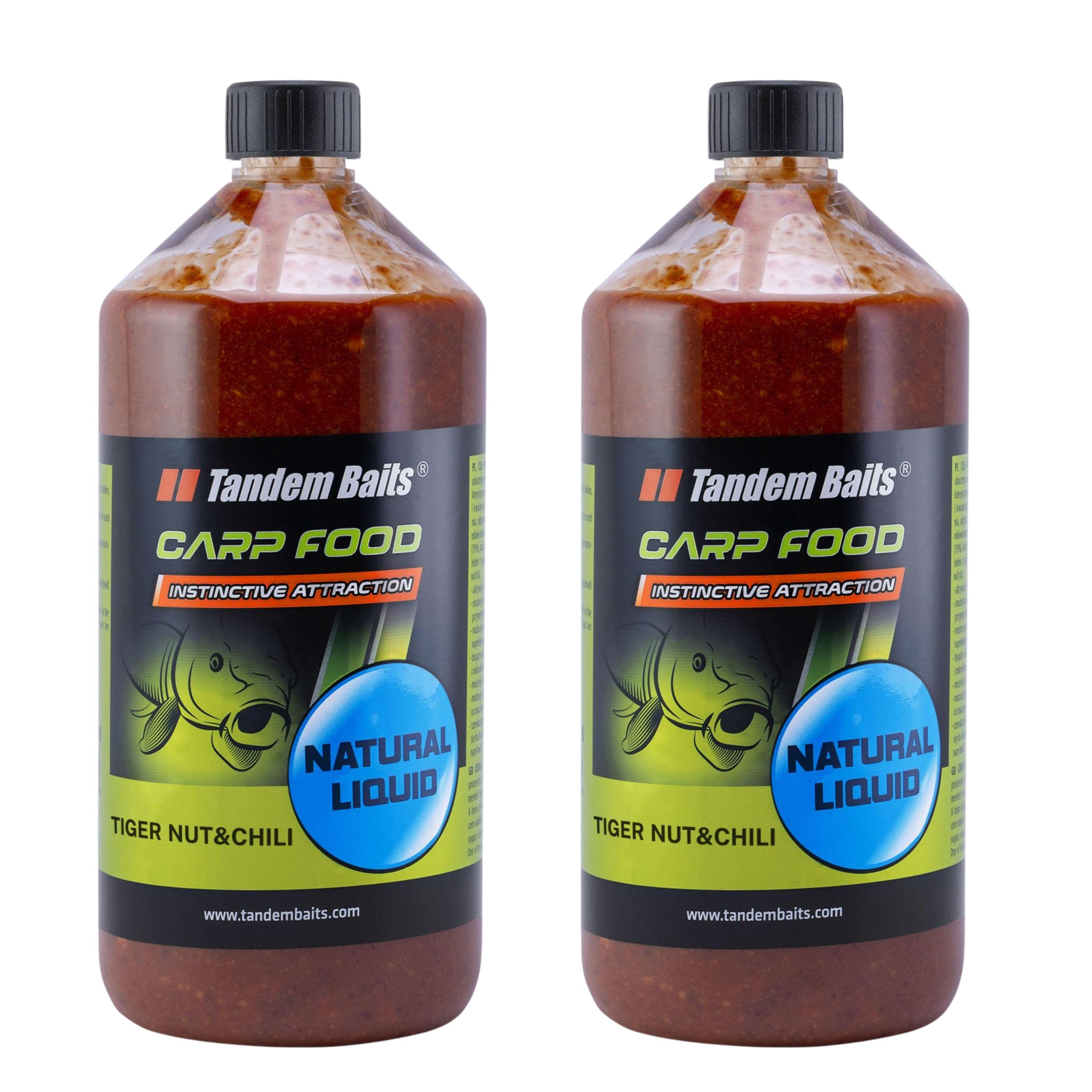 Liquid Karpiowy Natural Carp Food 1000ml Orzech tygrysi&Hot Chili x 2 szt