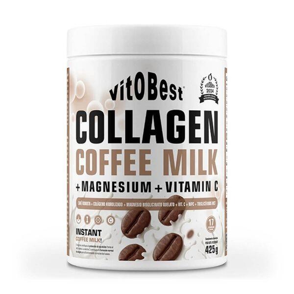 Kawa kolagenowa z mlekiem z magnez z witamina C - 425 g Caffe Latte VitoBest
