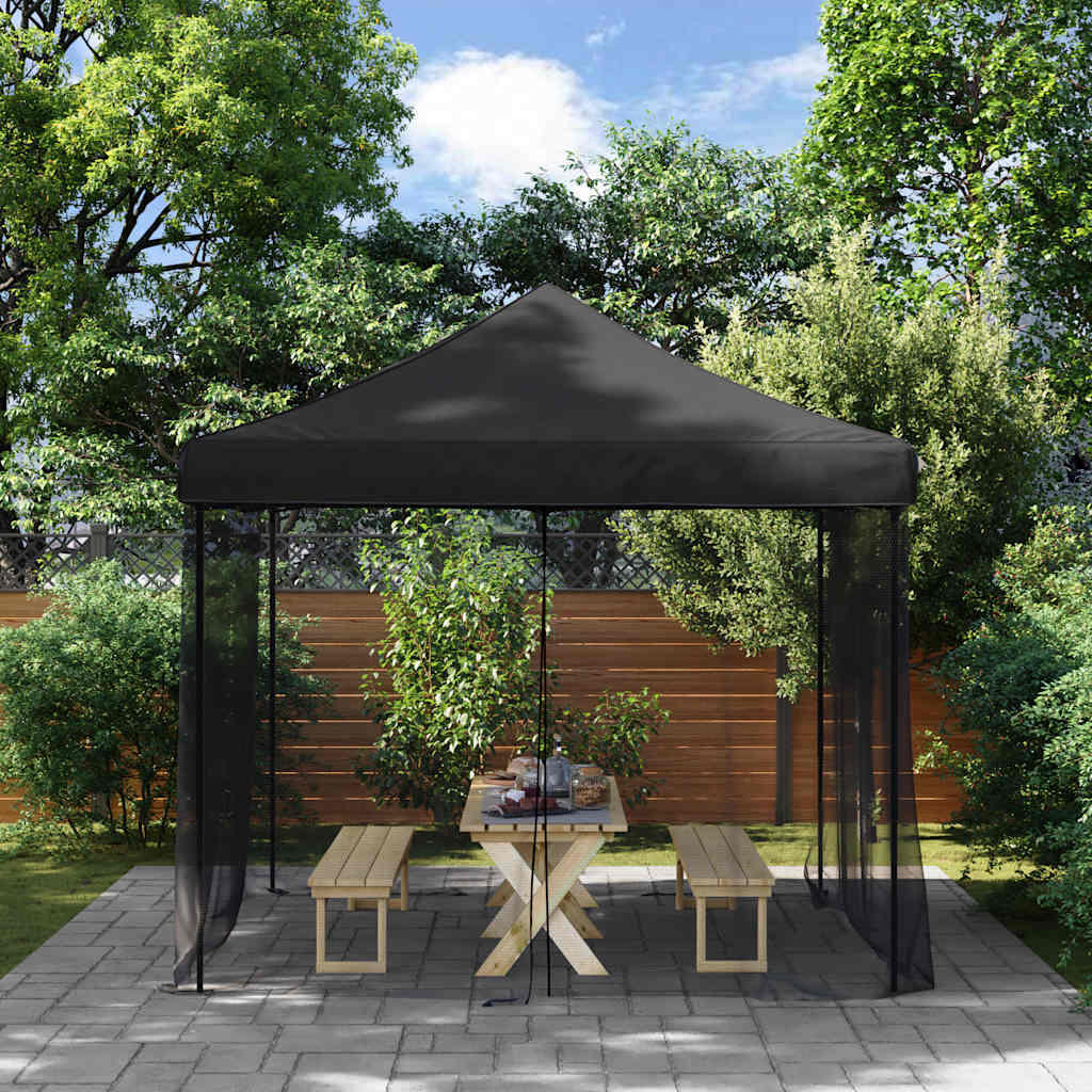 VidaXL moskitiera 156 oczek 300x300x200 cm czarna