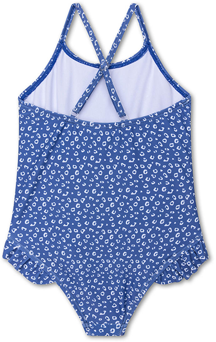 Swim Essentials Swimsuit Girls - Blue - Leopard