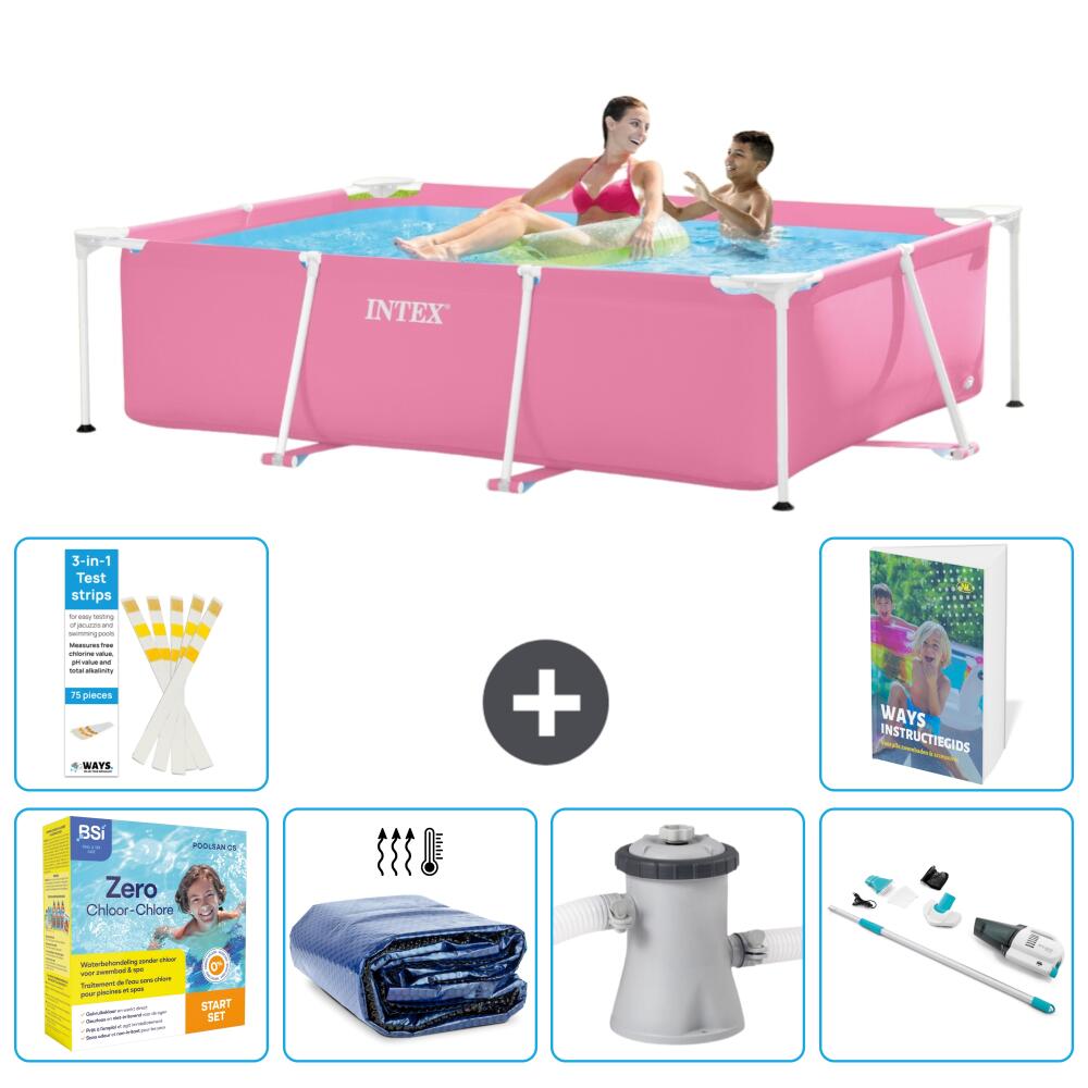 INTEX Basen ze stelażem Prostokątny - 220x150x60 cm - 7-częściowy S39