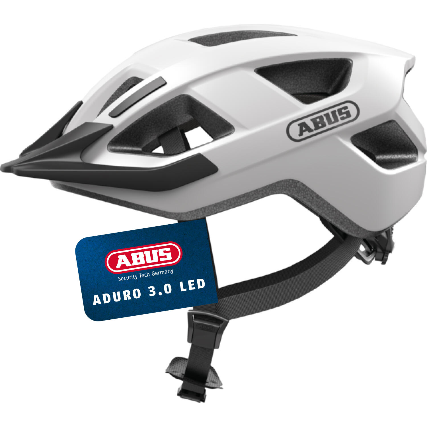 Miejski kask rowerowy Aduro 3.0 LED  biały polarny