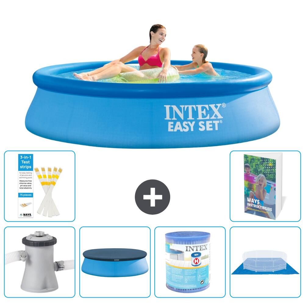 INTEX Basen Easy Set Okrągły - 244x61 cm - 7-częściowy S341