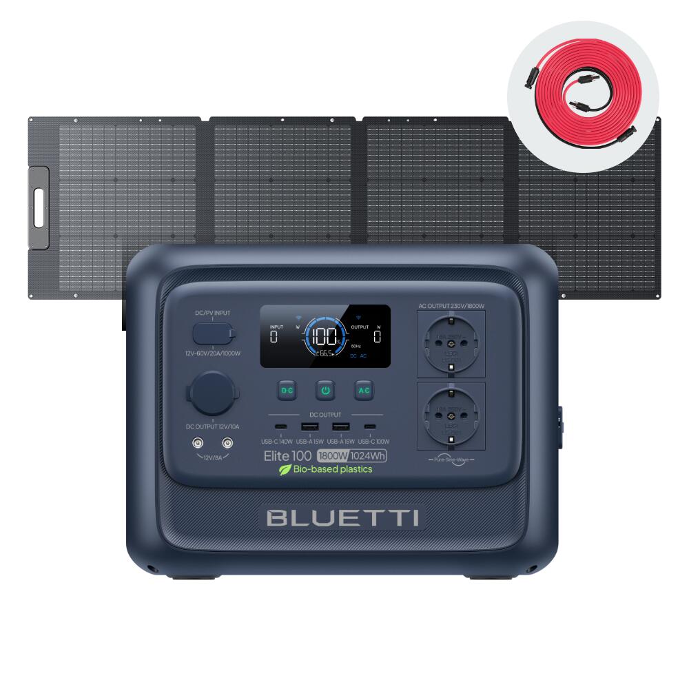 Solar Generator Elite 100 V2 +200W, 1024Wh Zasilanie Mobilne do Pracy w Terénie
