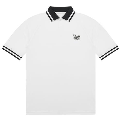 Oversize Koszulka Polo – Oddychająca / Z recyklingu – Mężczyźni/Kobiety (Biały)