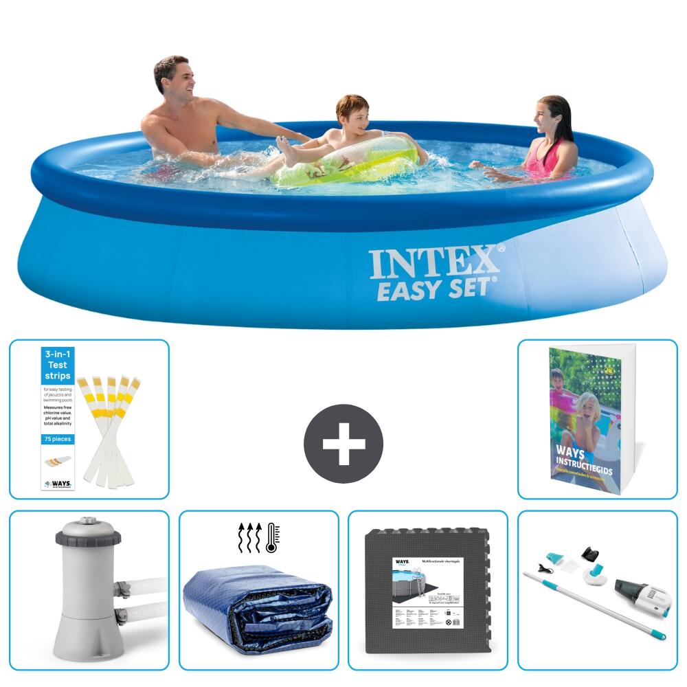 INTEX Basen Easy Set Okrągły - 366x76 cm - 7-częściowy S315
