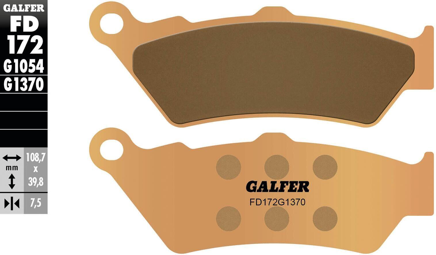 Klocki hamulcowe GALFER FD172 z metalu spiekanego