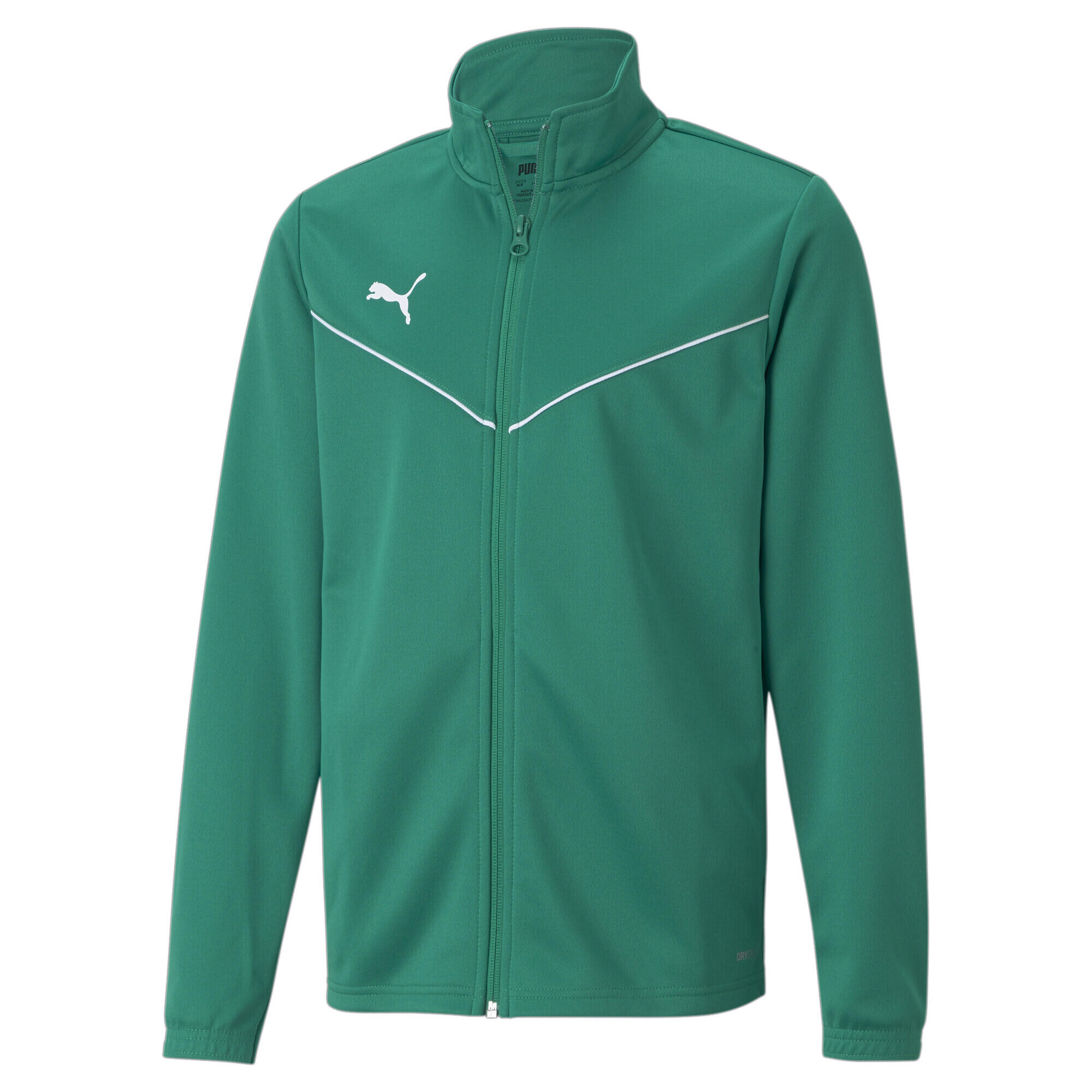 Bluza dla dzieci Puma teamRISE Training Poly Jacket Jr zielona