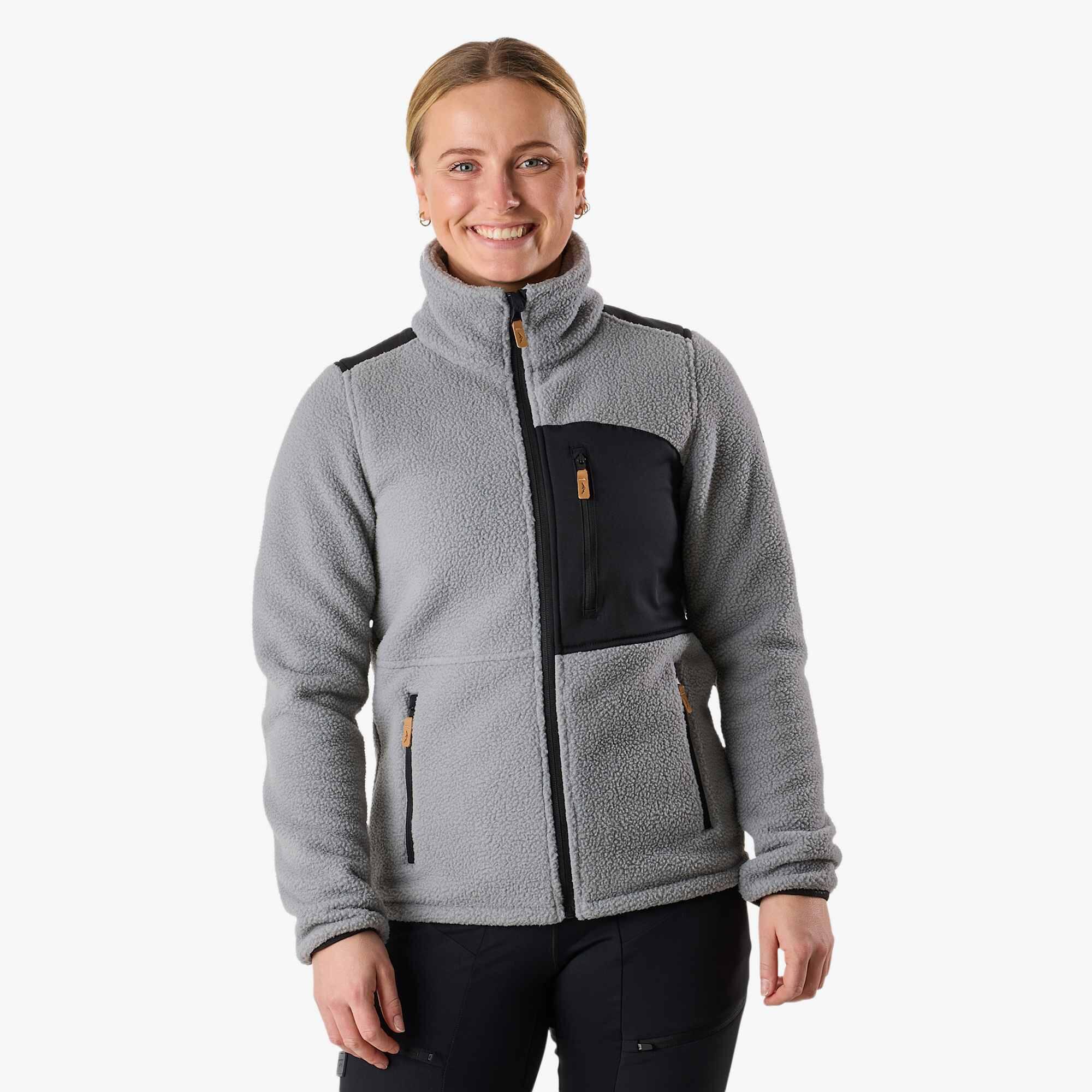Bluza Polarowa Wędrówki Kobieta Nordkap Standardowy