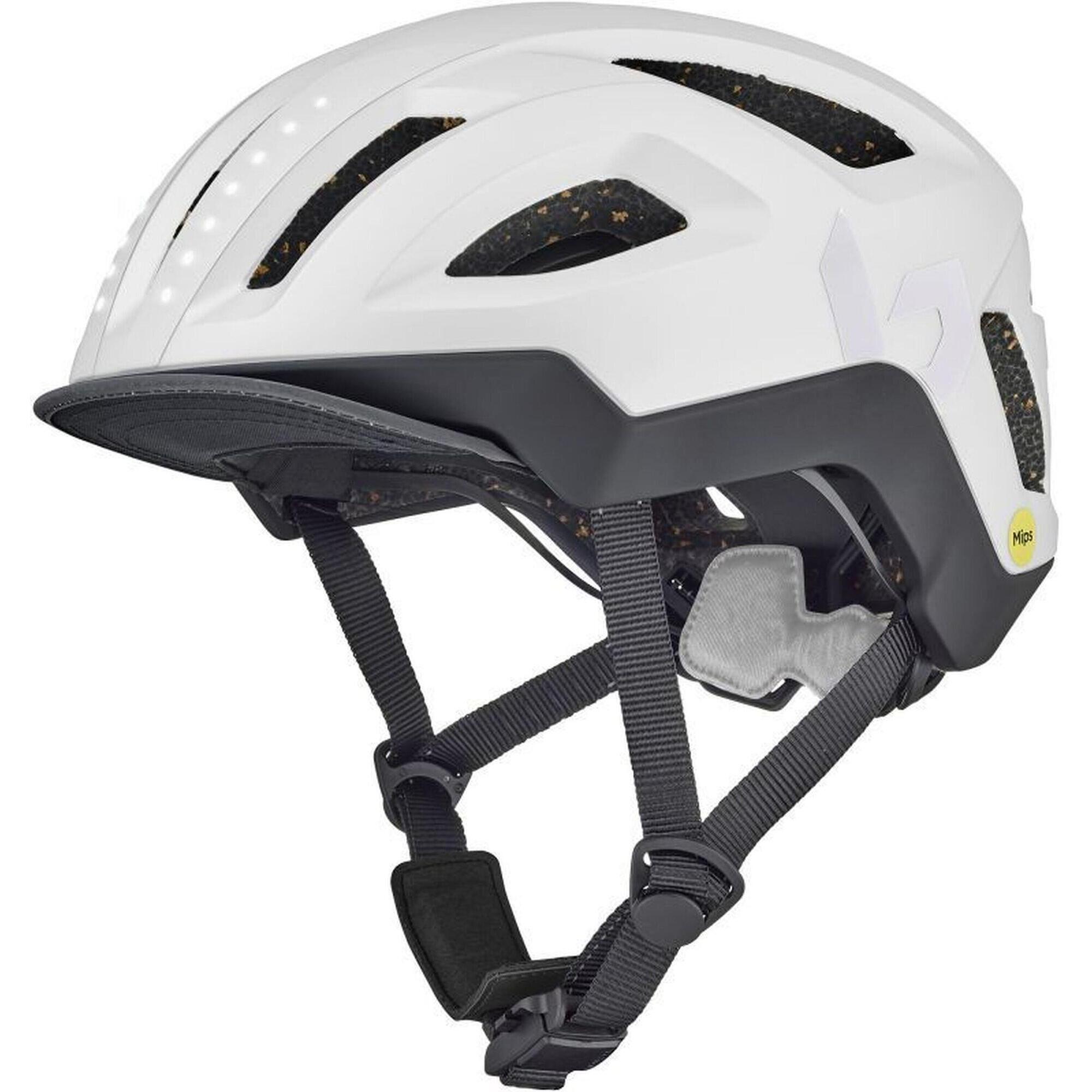 Kask rowerowy miejski „Halo React MIPS”  platynowy