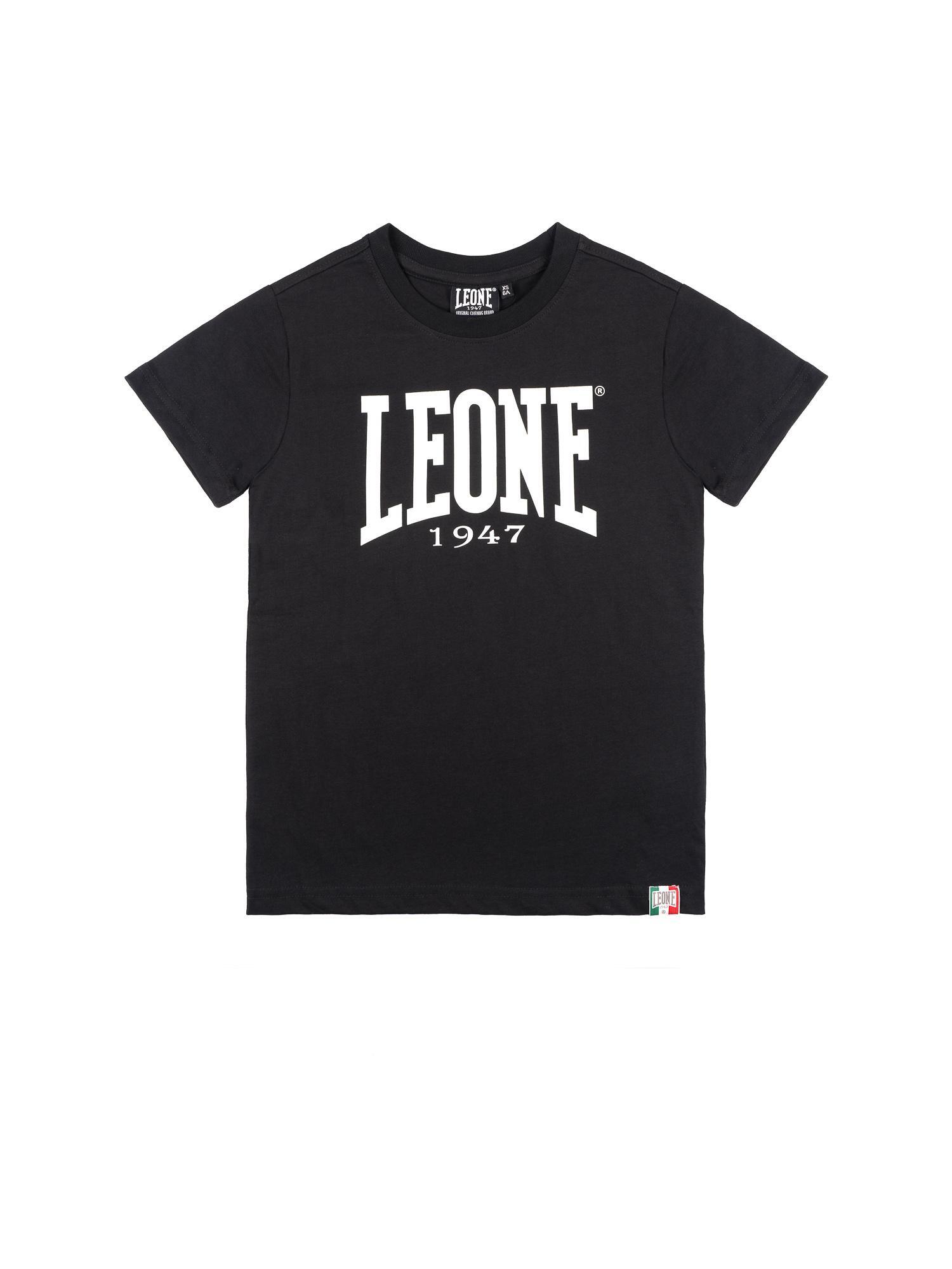 Leone 1947 Basic Kurzarm-T-Shirt z dużym logo dla Kinder