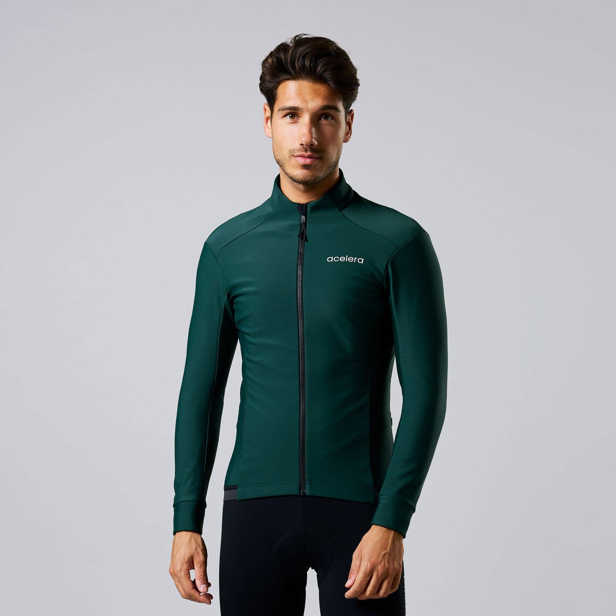 Kurtka kolarska Thermo Fleece wiatroszczelna i wodoodporna