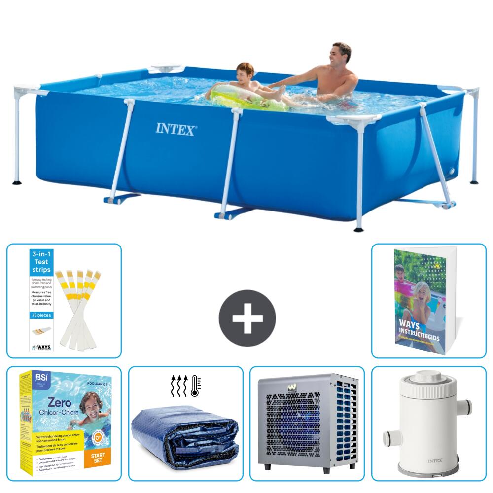 INTEX Basen ze stelażem Prostokątny - 260x160x65 cm - 7-częściowy S157