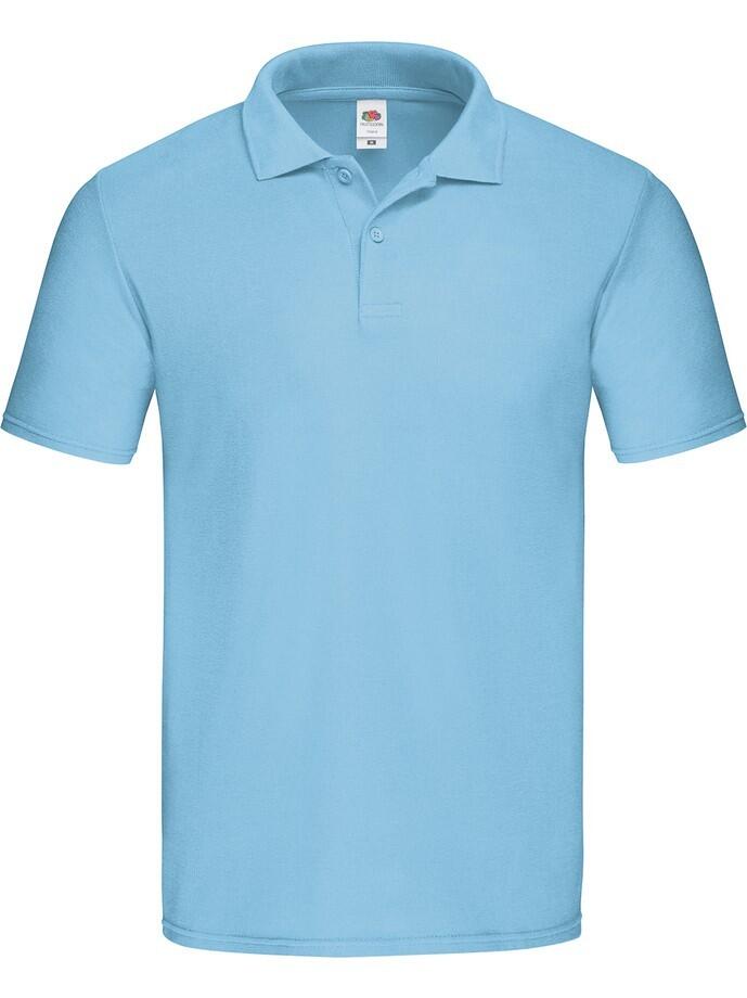 Oryginalna koszulka polo dla dorosłych Fruit Of The Loom Azul Cielo