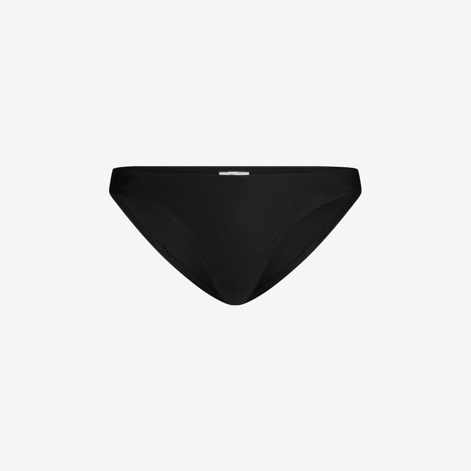 Damskie sportowe majtki od bikini premium do pływania  surfingu - czarne