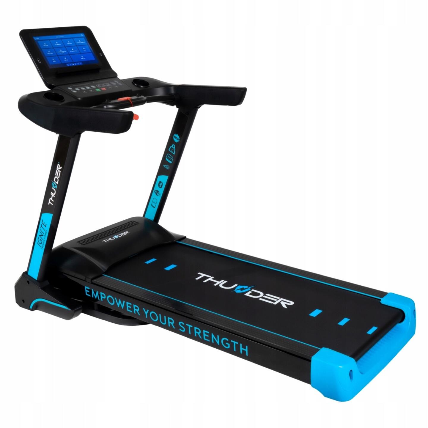 Bieżnia elektryczna do biegania składana Thunder IGNITE-S-TFT-BLACK
