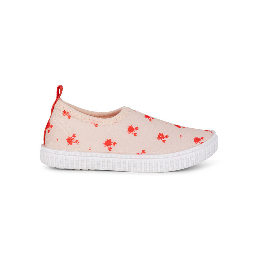 Swim Essentials Kids Water Shoes- Beige/red - Crabby