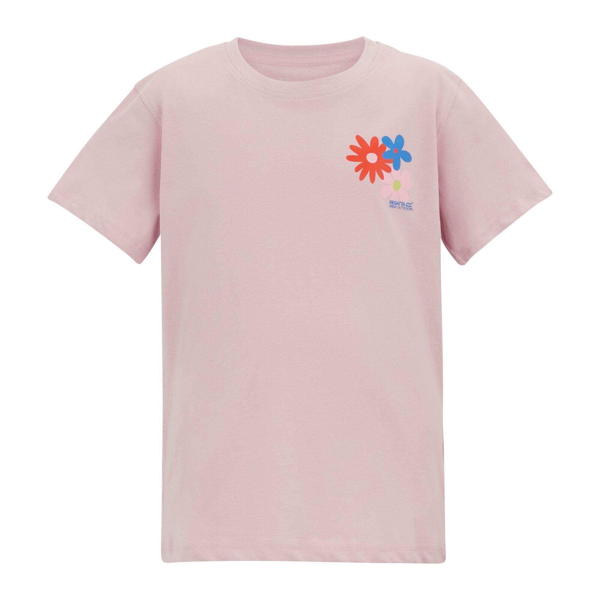 T-shirt Dziecięca Kwiaty Nadruk Na Plecach Bosley