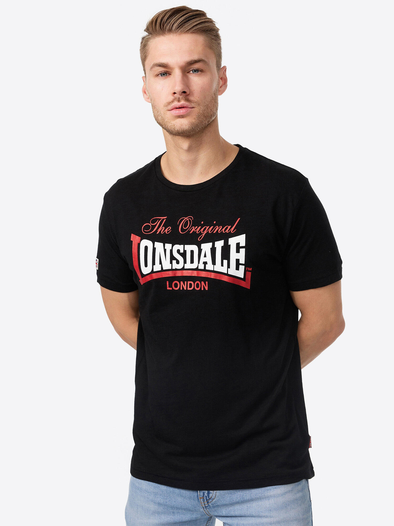 Zdjęcia - Ubrania do sportów walki Lonsdale Koszulka  Aldingham Czarny L 