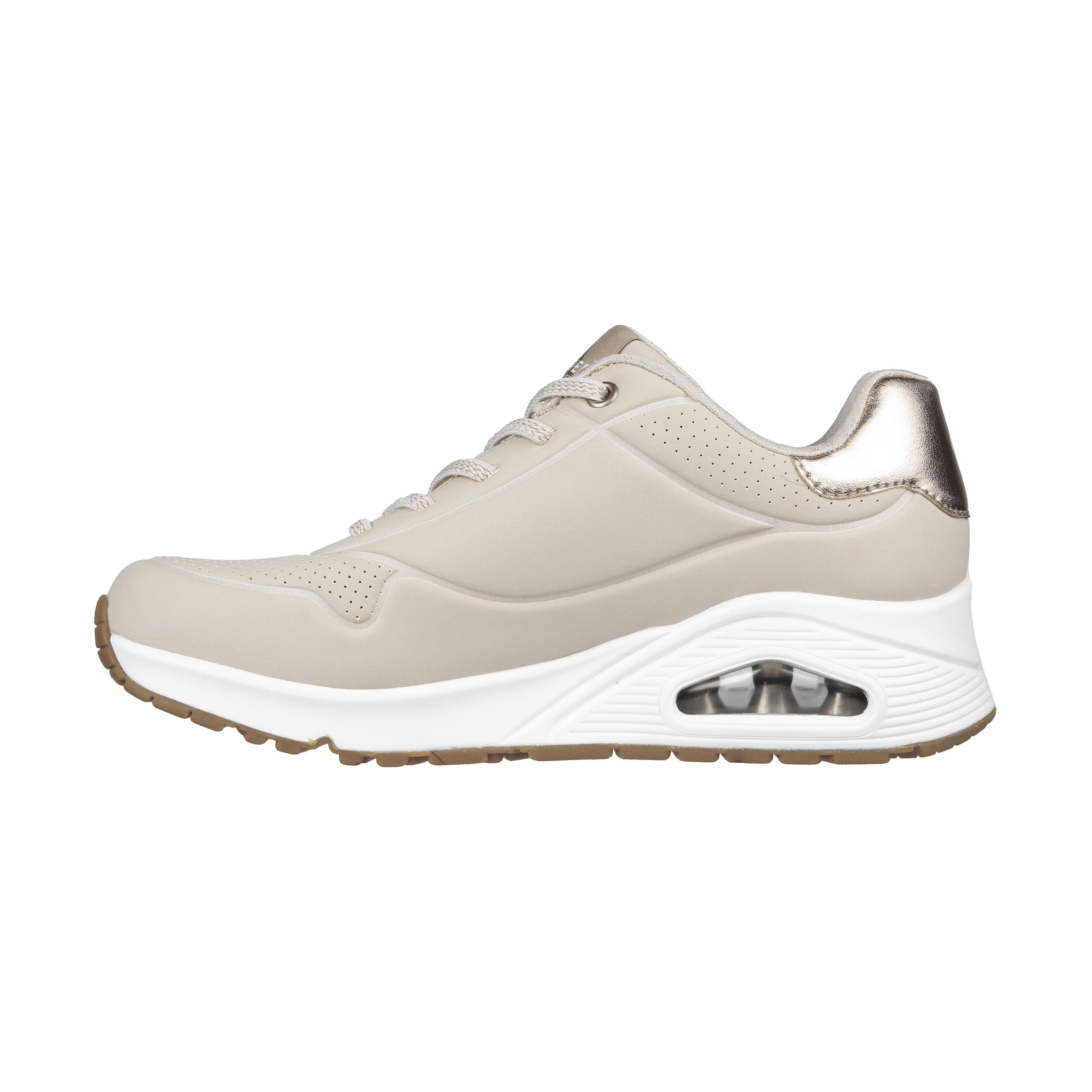 Buty Skechers Damskie Sneakersy Uno-Shimmer Away Beżowe