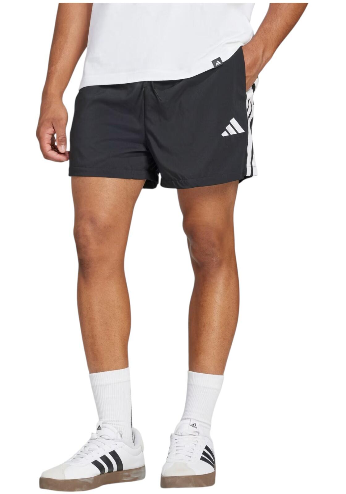 Adidas M 3S CHELSEA 5 czarne spodenki męskie - AEROREADY
