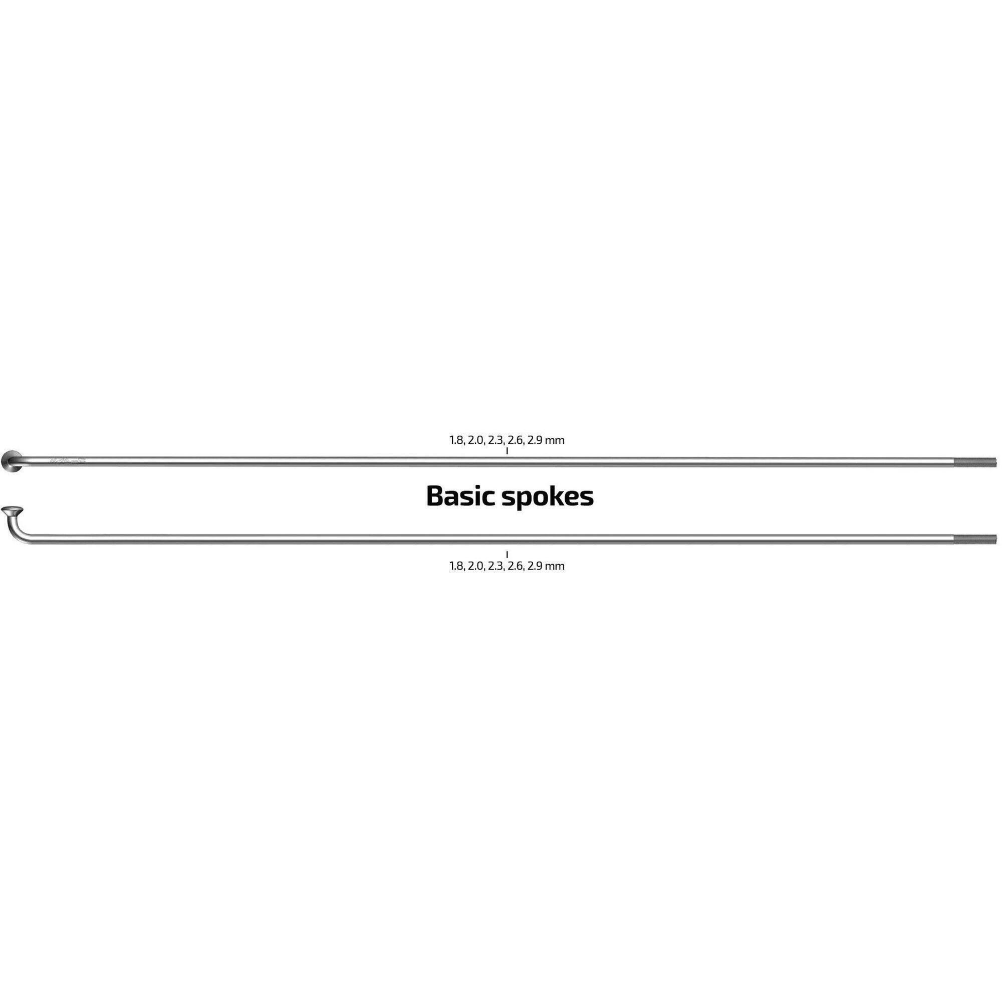 Sapim Leader szprycha 268 mm 13G (2 33 mm) stal nierdzewna 100 szt