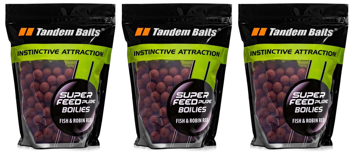 Kulki proteinowe SuperFeed Pure 18mm/1 kg Fish&Robin Red x 3 szt