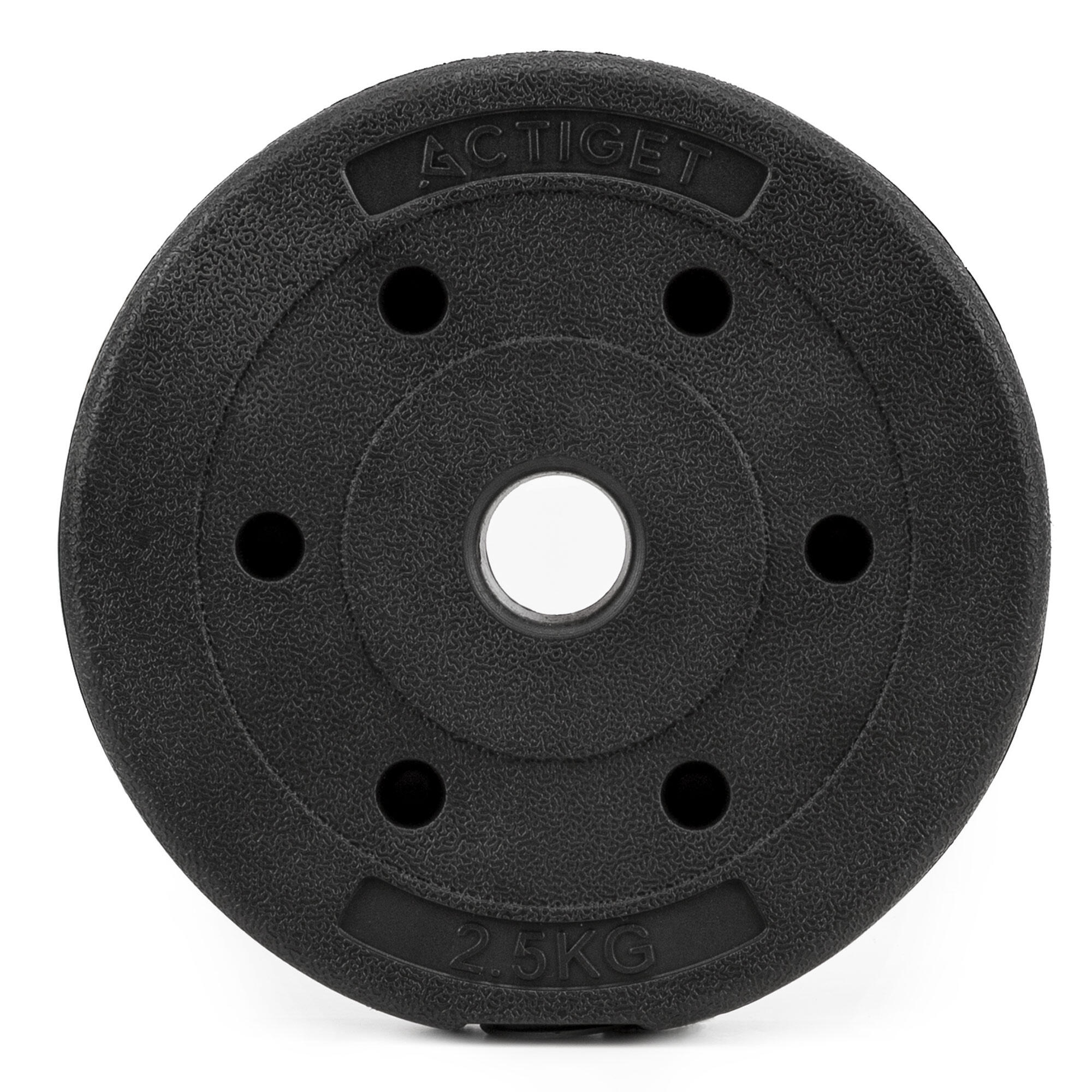 Obciążenie bitumiczne Actiget 2,5 kg talerz kompozytowy do sztangi hantli 29 mm