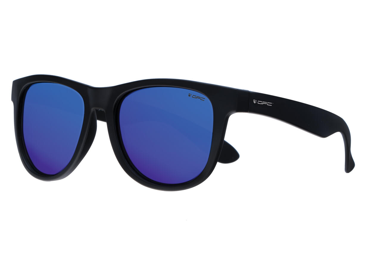 Okulary przeciwsłoneczne unisex OPC LIFESTYLE IBIZA Matt Black Blue Revo + etui